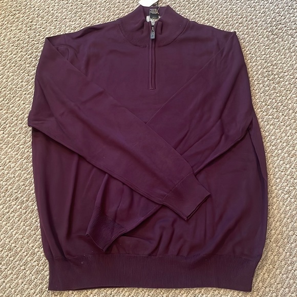 NWT Jos. A Banks 1/4 Zip Sweater - Picture 1 of 4